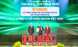 VNVC được vinh danh hai giải thưởng về thương hiệu