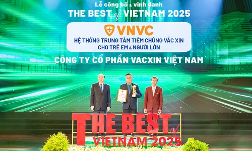 VNVC được vinh danh hai giải thưởng về thương hiệu