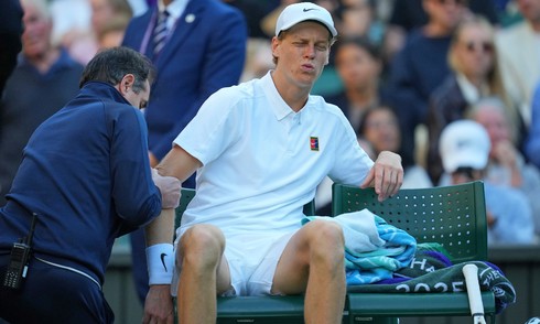 Sinner skips practice before Wimbledon quarterfinal