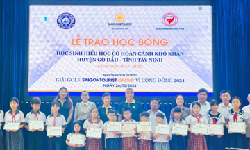 Saigontourist Group tổ chức giải golf gây quỹ khuyến học