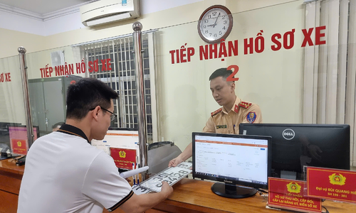 Cách 'sang tên xe' trên cổng dịch vụ công Bộ Công an