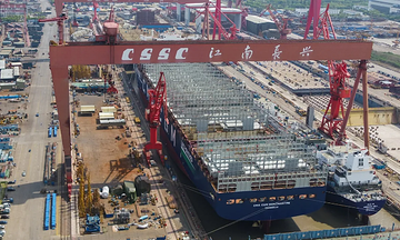 Đơn hàng đóng tàu container tăng vọt, Trung Quốc chiếm ưu thế