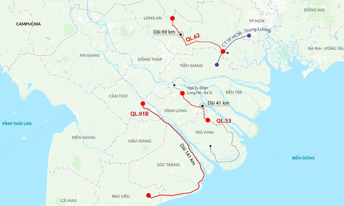 Ba quốc lộ ở Đồng bằng sông Cửu Long được nâng cấp