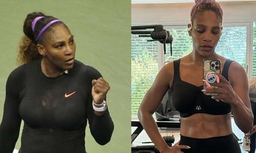 Serena Williams gây ngỡ ngàng với vóc dáng thon gọn