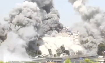 Israel không kích trụ sở Bộ Quốc phòng Syria