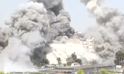 Israel không kích trụ sở Bộ Quốc phòng Syria