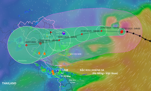 Typhoon Wipha to bring heavy rain to northern Vietnam