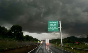 The terror of driving in a storm