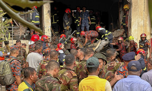 Bangladeshi military plane crashes into school, killing 16