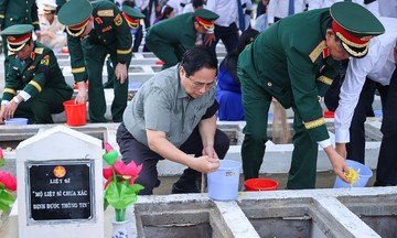 An Giang truy điệu, an táng 81 hài cốt liệt sĩ