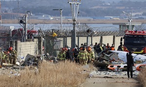 Families dispute Jeju Air pilot error claim in fatal crash