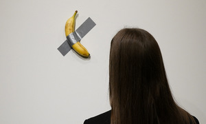 Art banana eaten again at exhibition