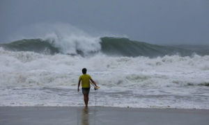 Hong Kong surf instructor sparks controversy by surfing during Typhoon Wipha