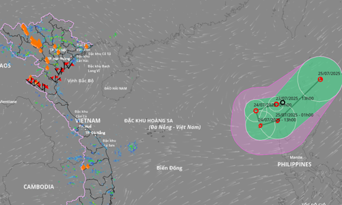 Tropical depression enters South China Sea