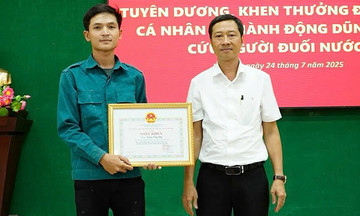 Thanh niên ở Huế được tuyên dương vì cứu người đuối nước