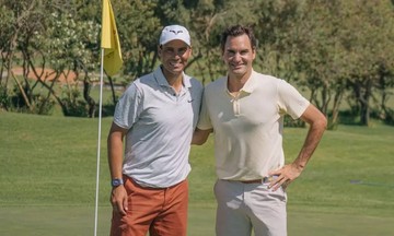 Federer chơi golf cùng Nadal
