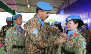 Vietnamese engineers in Abyei receive UN medals