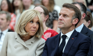 French president and first lady sue American podcaster