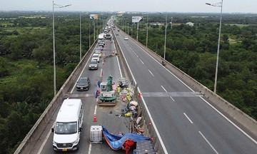 Hoàn thành sửa cầu lớn nhất cao tốc TP HCM - Long Thành ngày 25/7