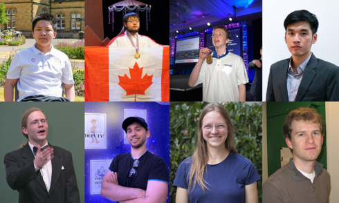 Eight four-time International Mathematical Olympiad gold medalists