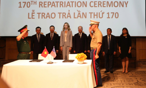 Vietnam repatriates remains of US service members