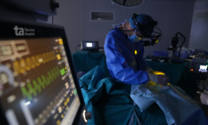 Infant undergoes retinal surgery to restore vision
