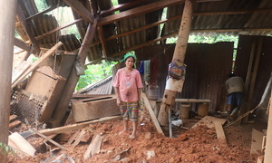 Landslide sweeps away homes in Nghe An province