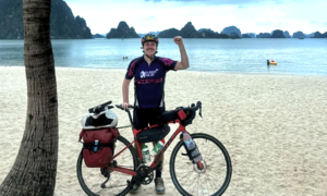Irishman cycles 12,000 km from Ireland to Vietnam