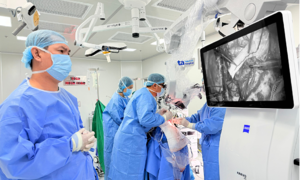 Complex brain arteriovenous malformation removed