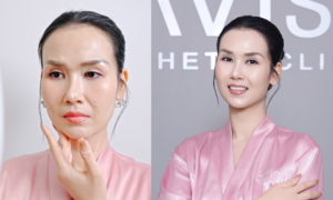Huyen Baby advises Vo Ha Tram on post-partum beauty