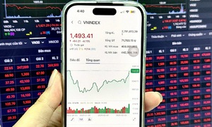 Why did the stock market fall 64 points?