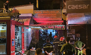 Two-story house fire in Nha Trang