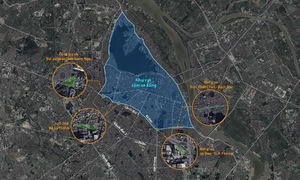 Four proposed charging station locations around Hanoi's ring road 1