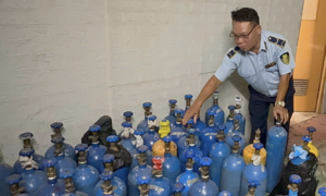 Hanoi authorities seize hundreds of nitrous oxide canisters