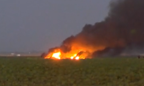 US F-35 fighter jet crashes, erupts in flames