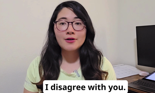 Expressing disagreement in English