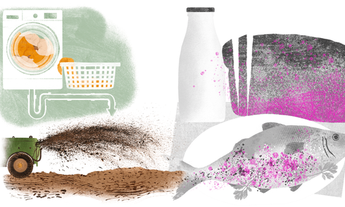 How fast fashion's fibers bring microplastics to our dinner tables