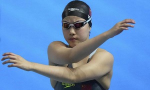 12-year-old swimmer makes history