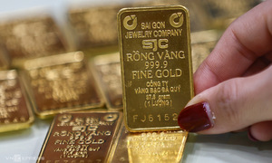 Gold bar prices surpass 123 million VND