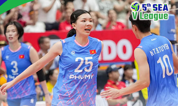 Bóng chuyền nữ Việt Nam thắng trận thứ hai ở SEA V-League