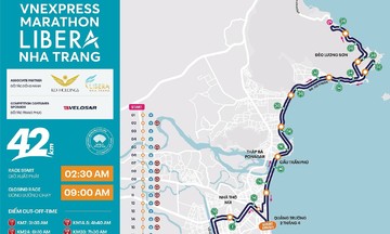 VnExpress Marathon Libera Nha Trang 2025 điều chỉnh đường hai cự ly dài