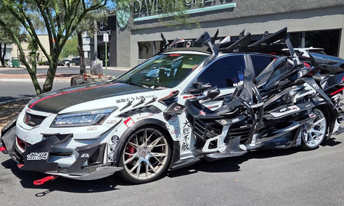 Honda Accord owner's extreme spoiler obsession