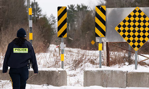 44 migrants found in shipping container at Canada-US border