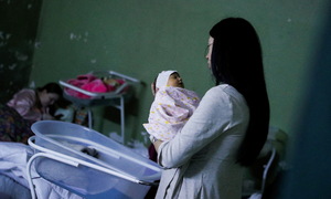 Babies born in Ukraine's bomb shelters offer hope amid declining population