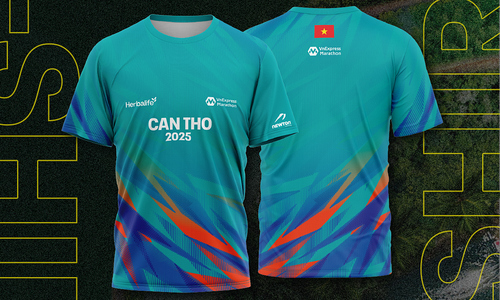 VnExpress Marathon Cần Thơ ra mắt áo đấu mang hơi thở miền Tây sông nước