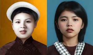 Restored portraits of hero Vo Thi Sau
