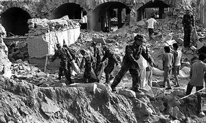 Man's hatred destroys half a village with 30 tons of explosives
