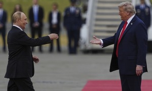 Trump rolls out red carpet for Putin at Alaska summit
