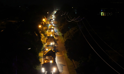 Military vehicles converge on Hanoi for National Day parade rehearsals
