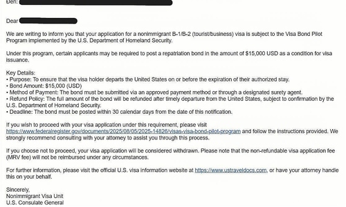 US consulate warns Vietnamese travelers of visa deposit scam
